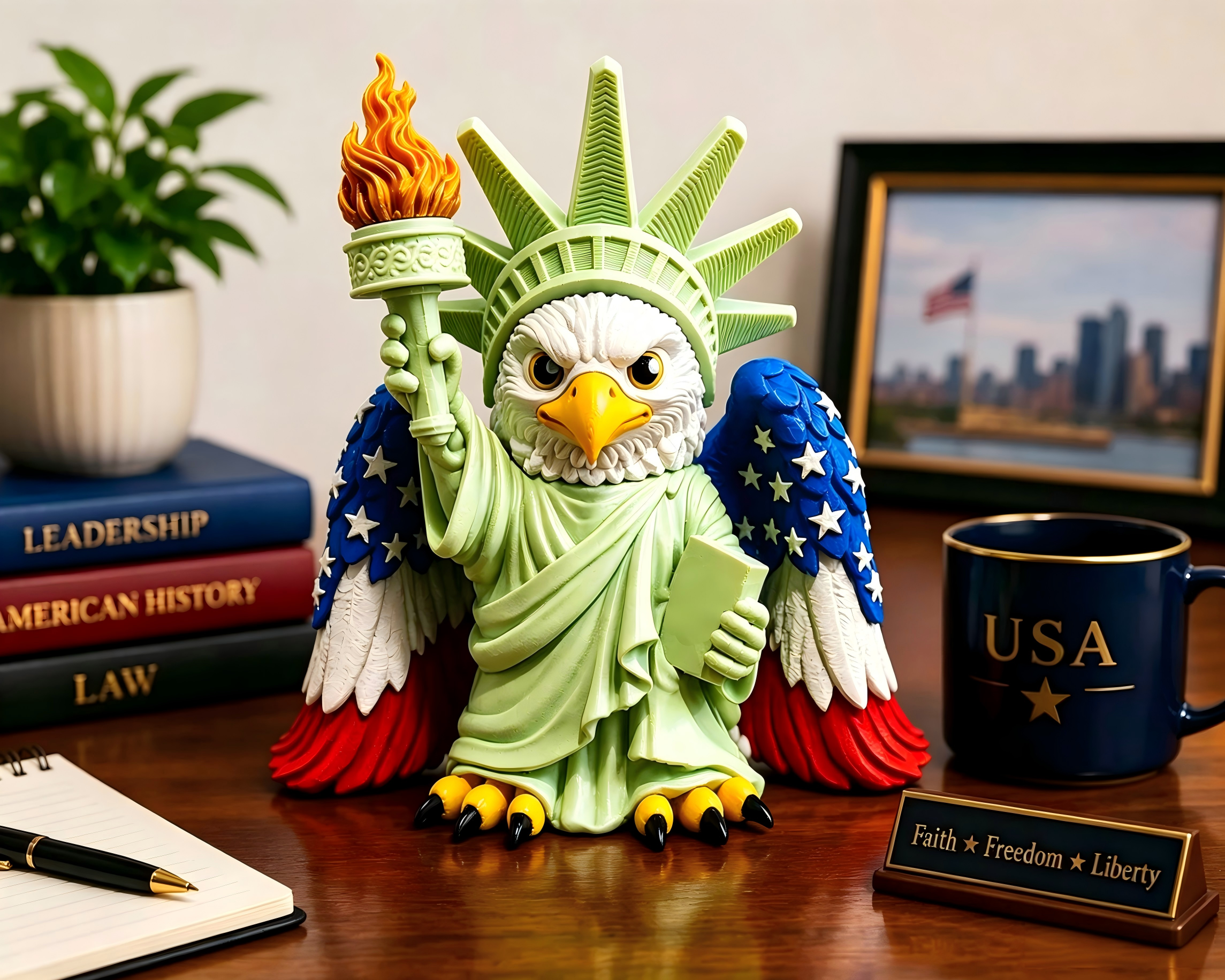Liberty Eagle Figurine USA 250 Decor