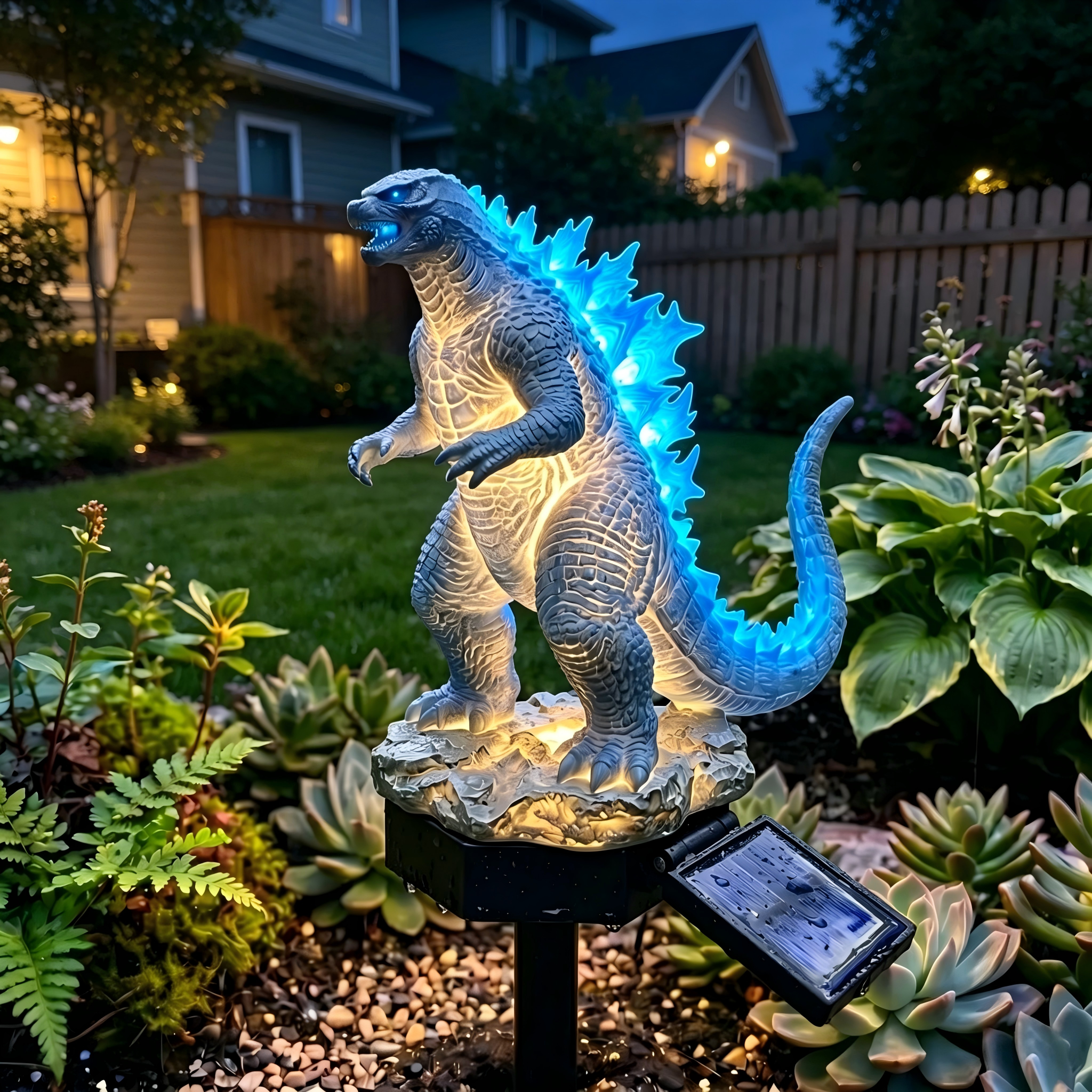 Solar Monster Garden Stake Light 