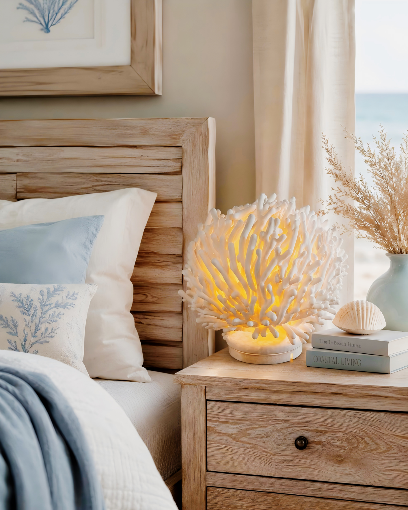 🌊3D Printed Coral Reef LED Table Lamp✨
