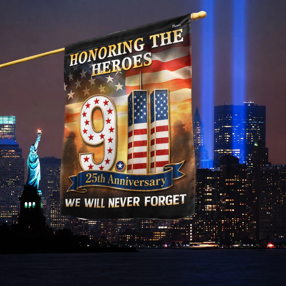 🇺🇸911 Patriot Day 25th Anniversary Double Sided Flag✨