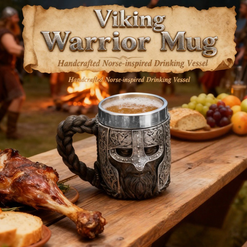 🍺 Viking Warrior Mug: Drink Like a Legend, Live Like a Raider