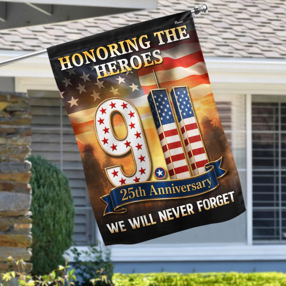 🇺🇸911 Patriot Day 25th Anniversary Double Sided Flag✨