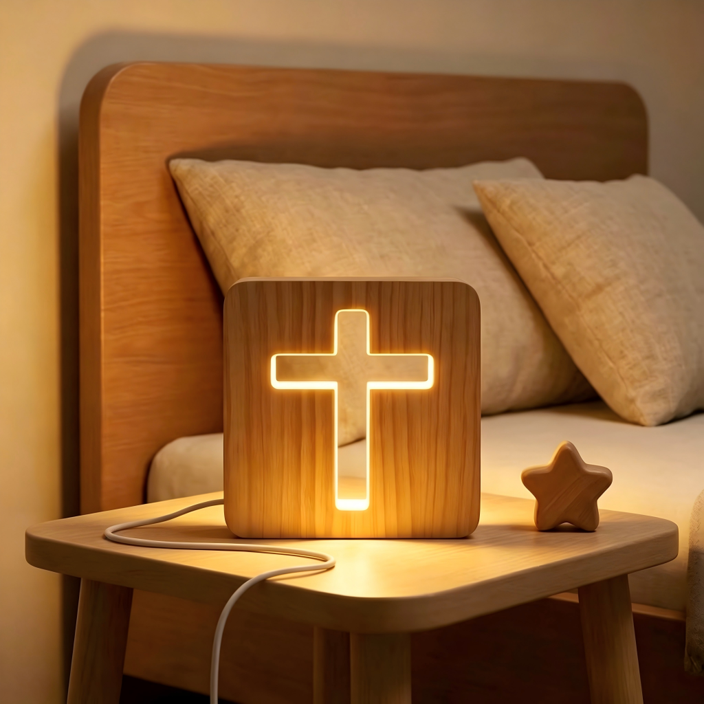 Personalized Wooden Night Light , Gift for Daughter, Baby Shower Gift, Baby Girl Birthday Gift, LED Night Light, Nursery Decor Gift