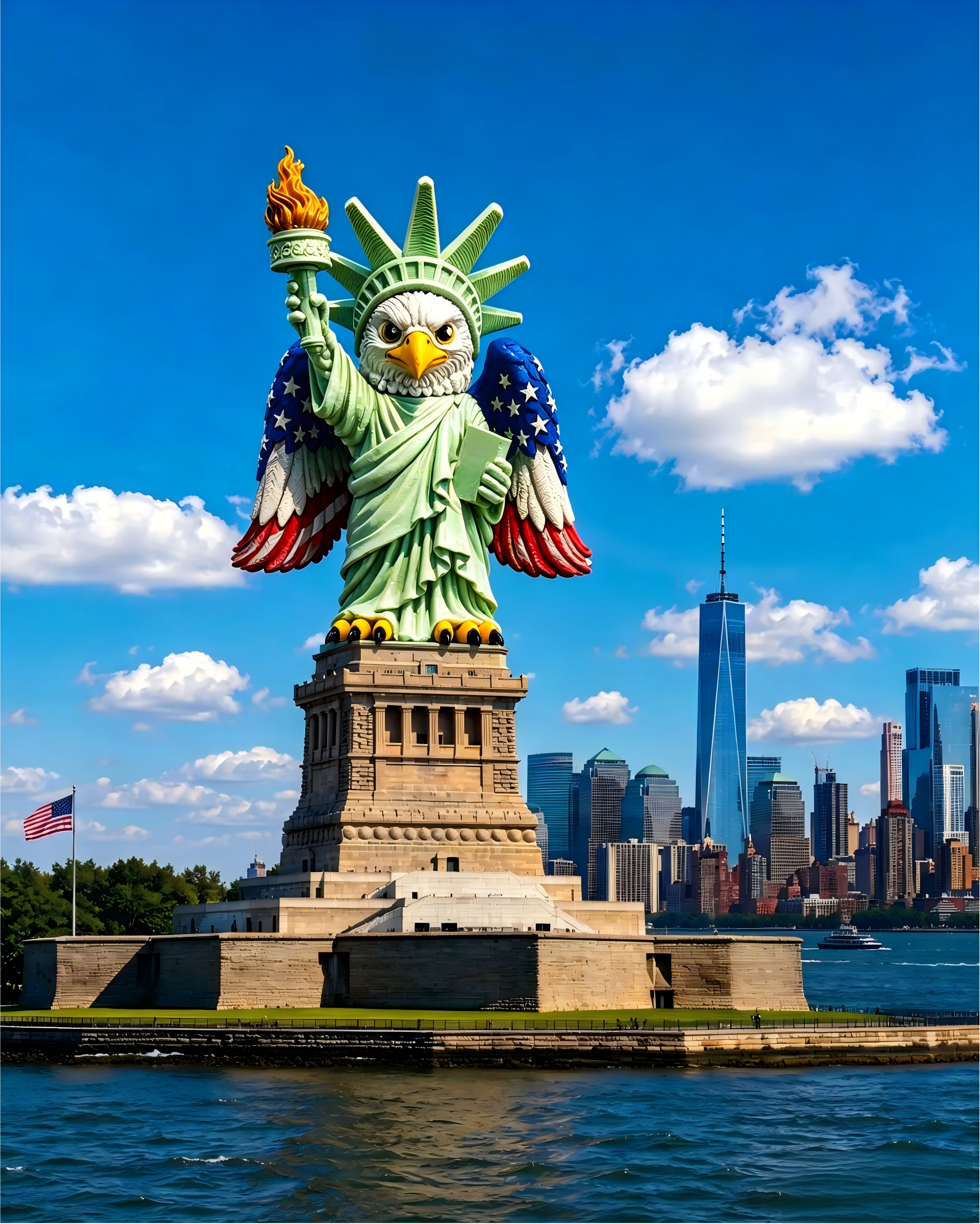 Liberty Eagle Figurine USA 250 Decor