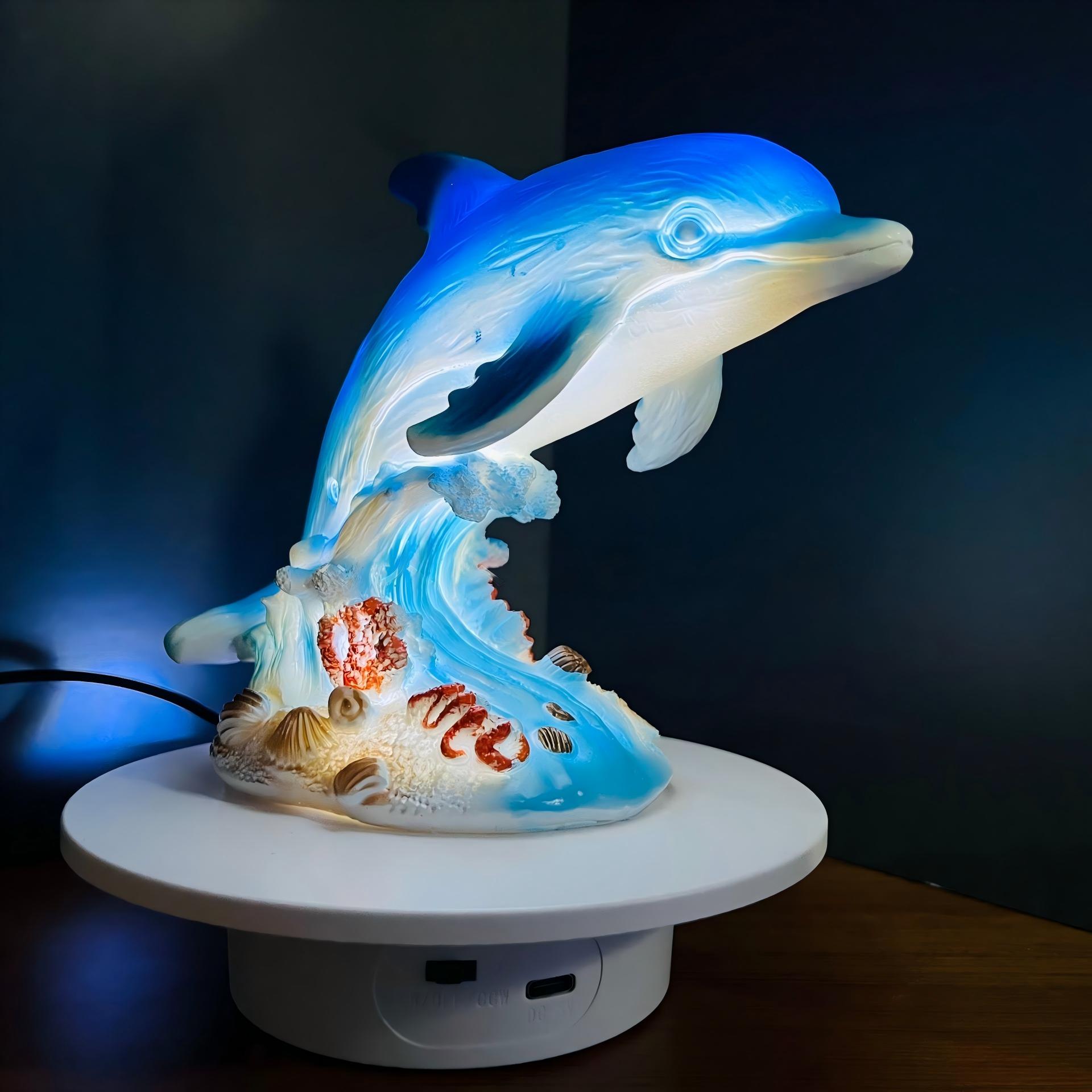 🐬🌊Ocean Wave Dolphin LED Table Lamp✨