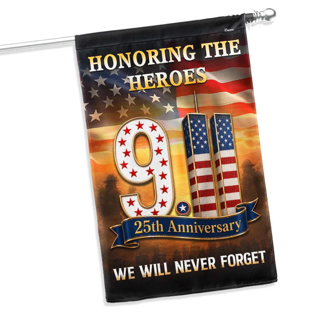 🇺🇸911 Patriot Day 25th Anniversary Double Sided Flag✨