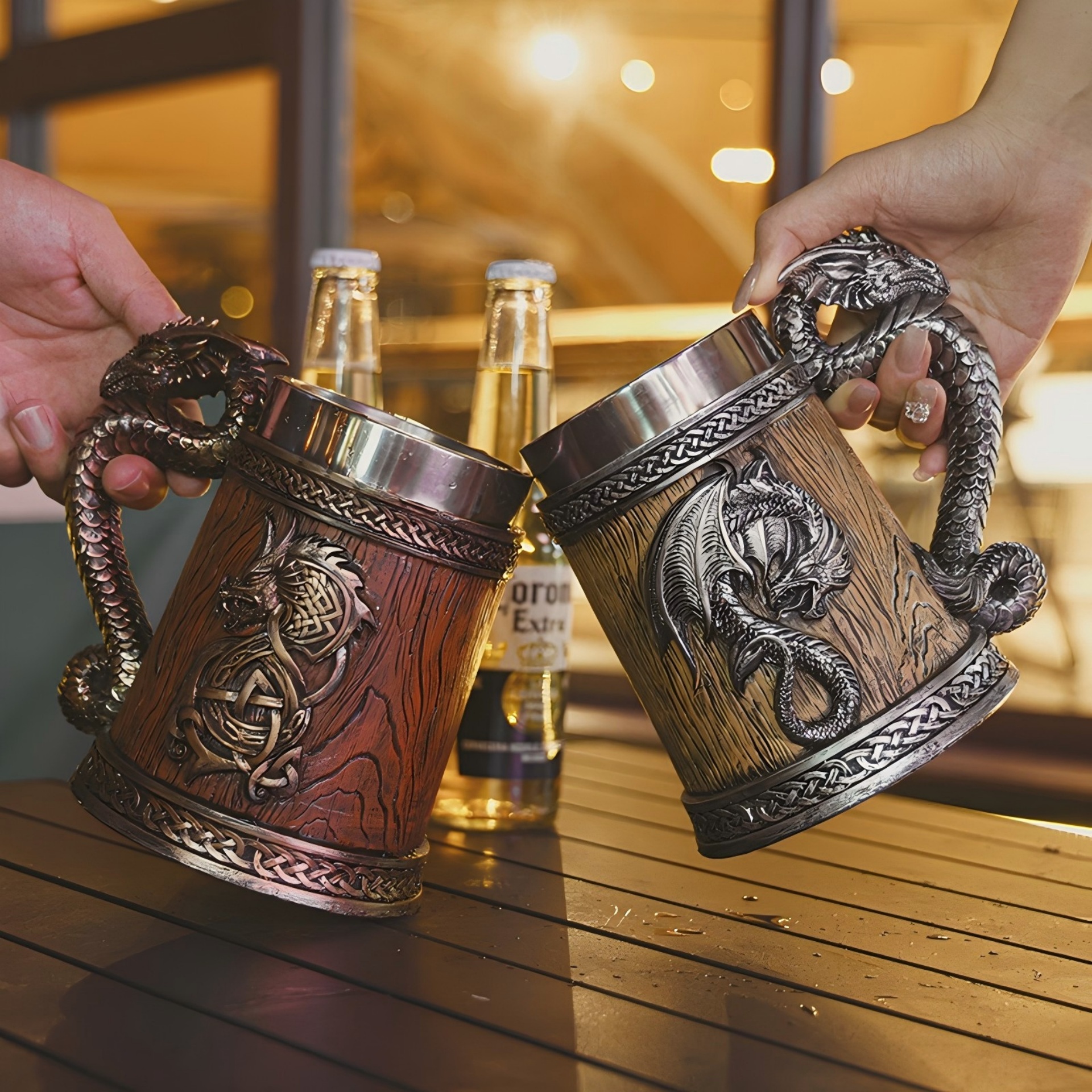 🐉 Dragon Themed Barrel Mug: Forged for Mythology Lovers & Collectors