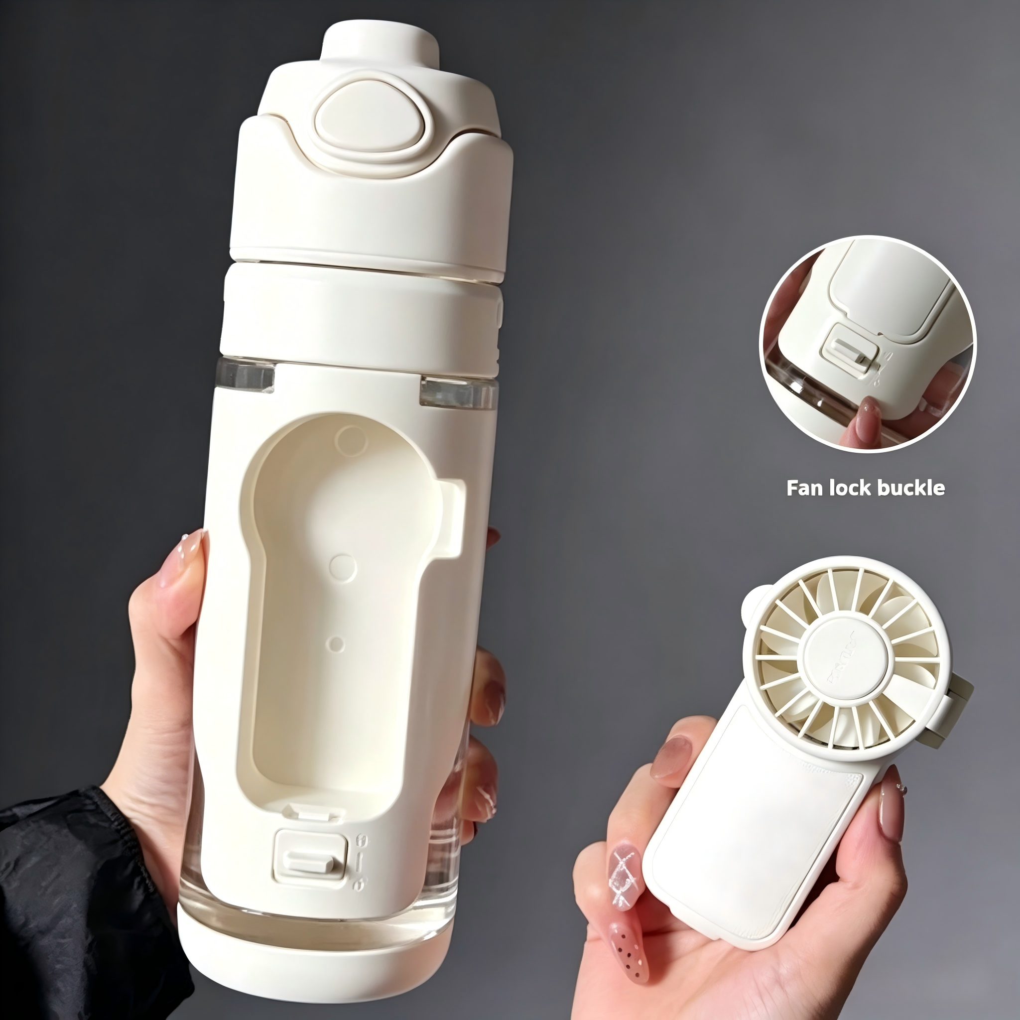 3-in-1 Cooling Fan Water Bottle