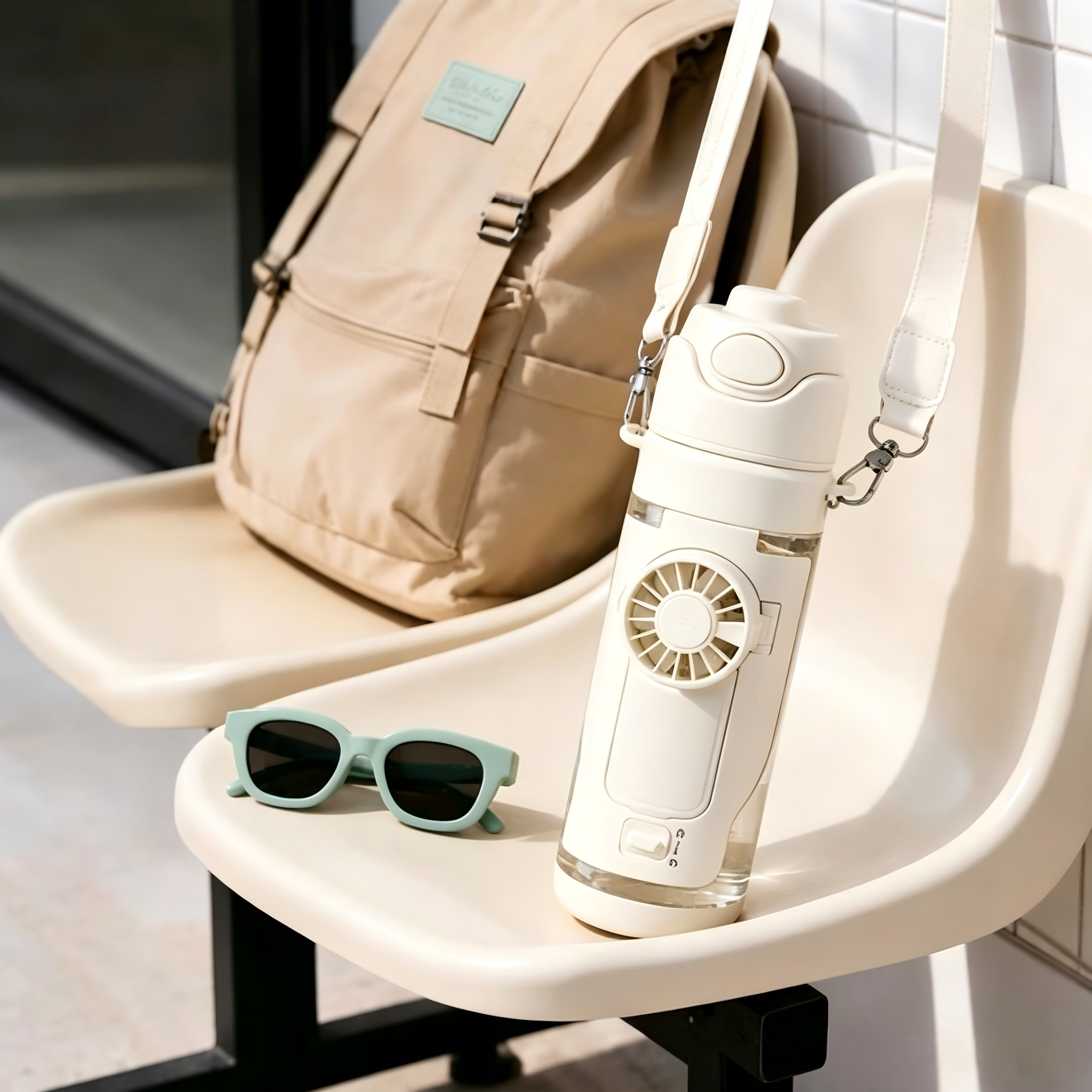 3-in-1 Cooling Fan Water Bottle