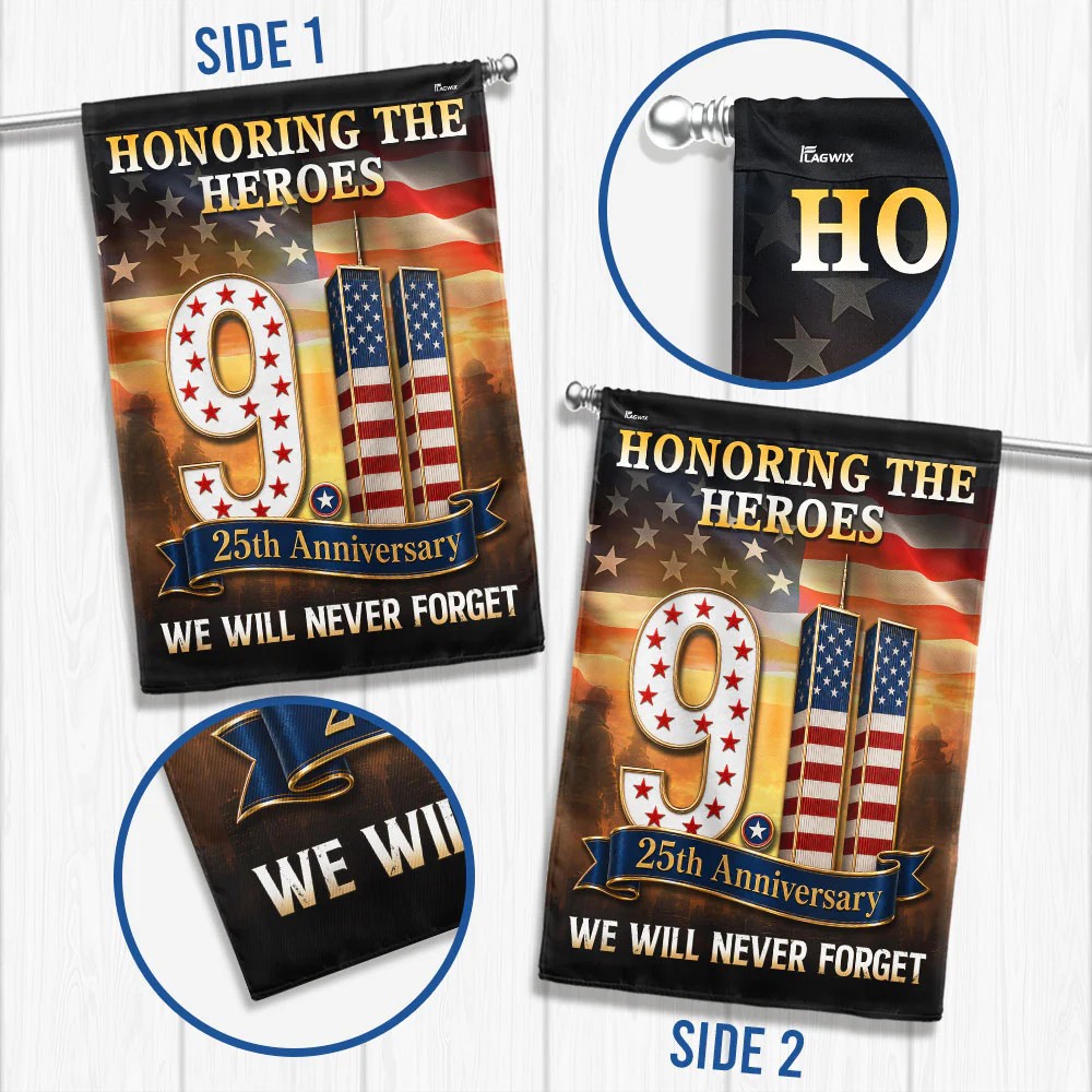 🇺🇸911 Patriot Day 25th Anniversary Double Sided Flag✨