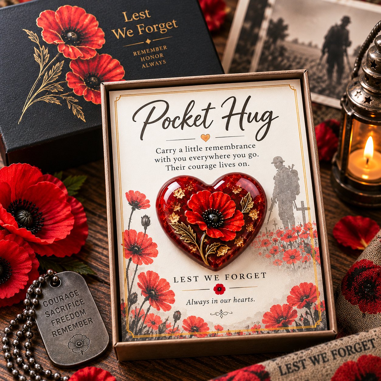 🌸 Pocket Hug™ Remembrance – A Little Keepsake of Love, Honor & Memories ❤️