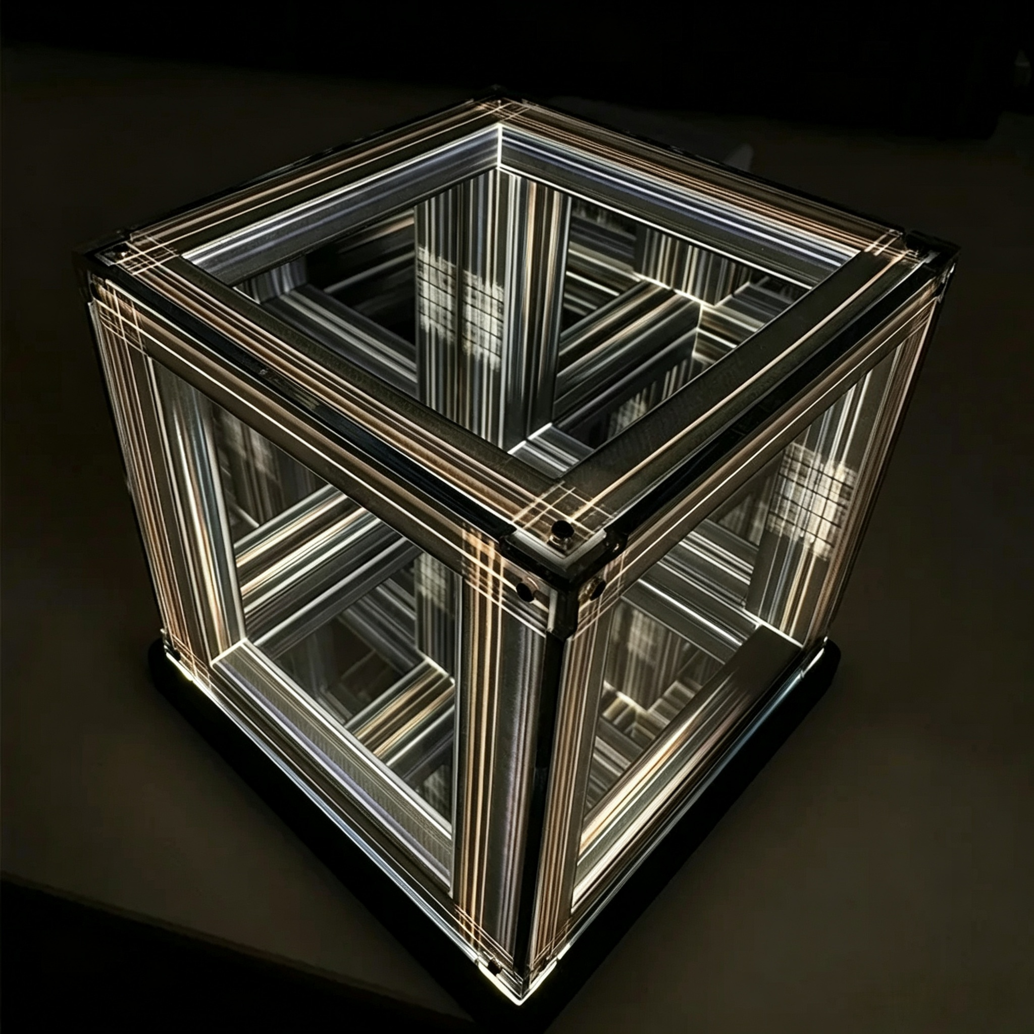 🪐Interstellar Tesseract 5D Mirror Cube LED Lamp✨