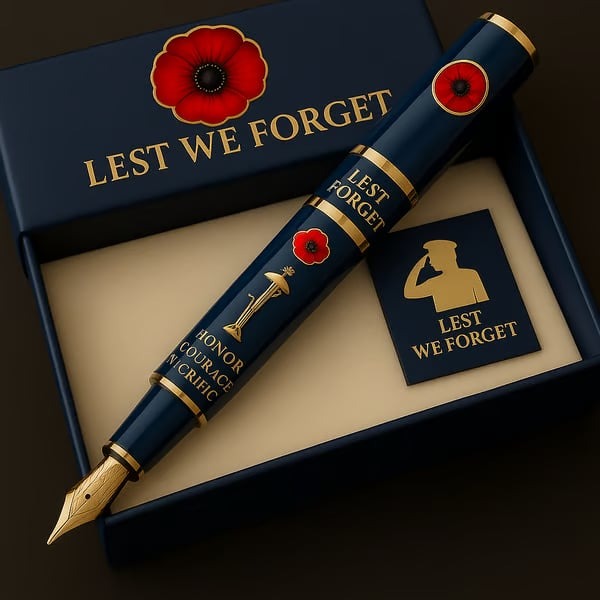"Lest We Forget" Commemorative Fountain Pen 🥀🖋️
