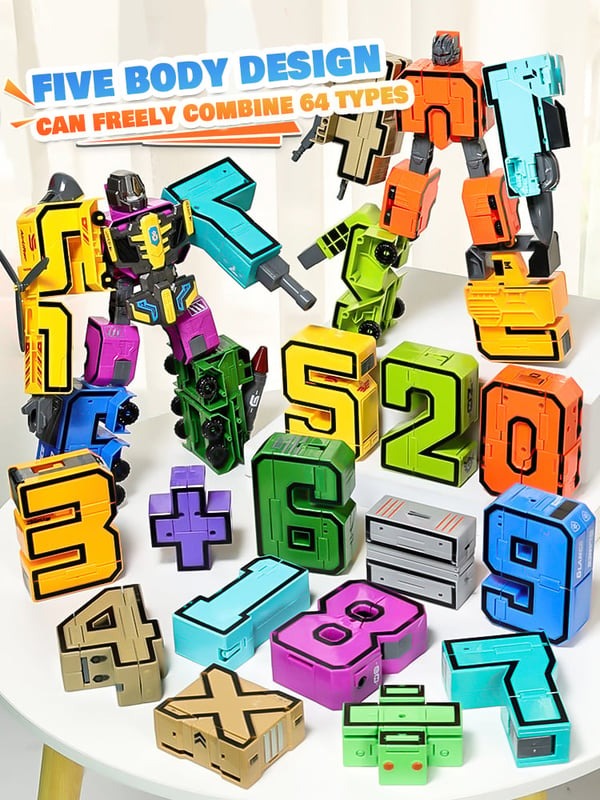 🎁Number Transforming Toy Car Robot🎁🔥BUY $40 🛩️Free Shipping