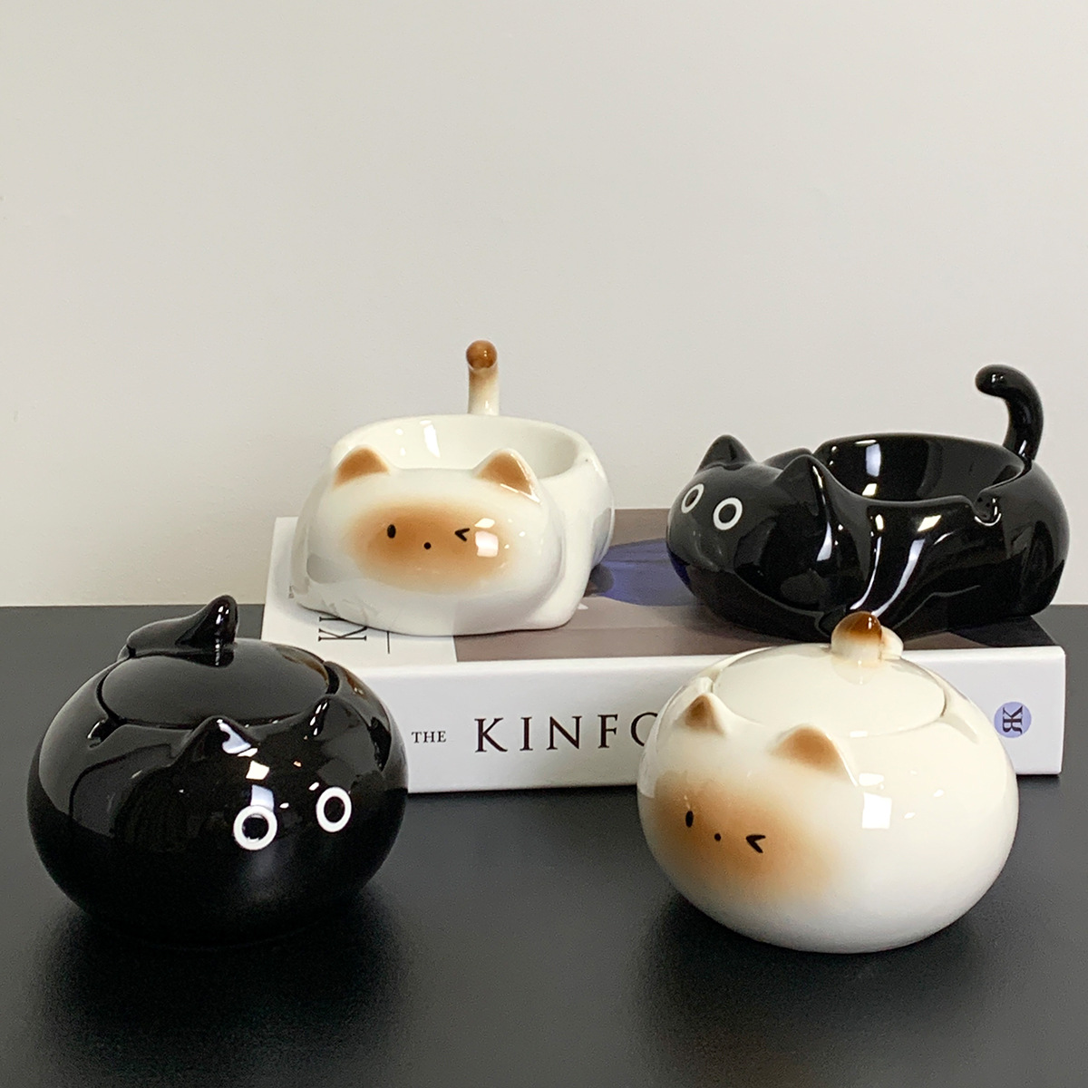 🐱✨ Handmade Ceramic Cat Ashtray