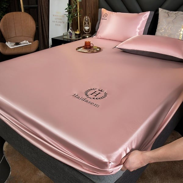 Ice Silk Bed Sheet 🎁Summer Promotion-Free Pillowcase & 49% OFF 🎁