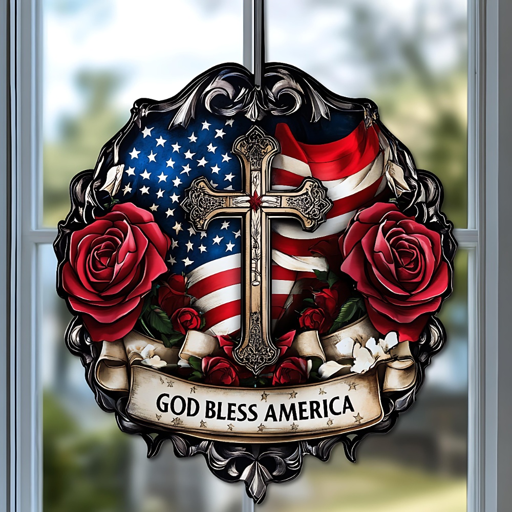 ✝️Honor & Remembrance: Poppy Cross Patriotic Keepsake