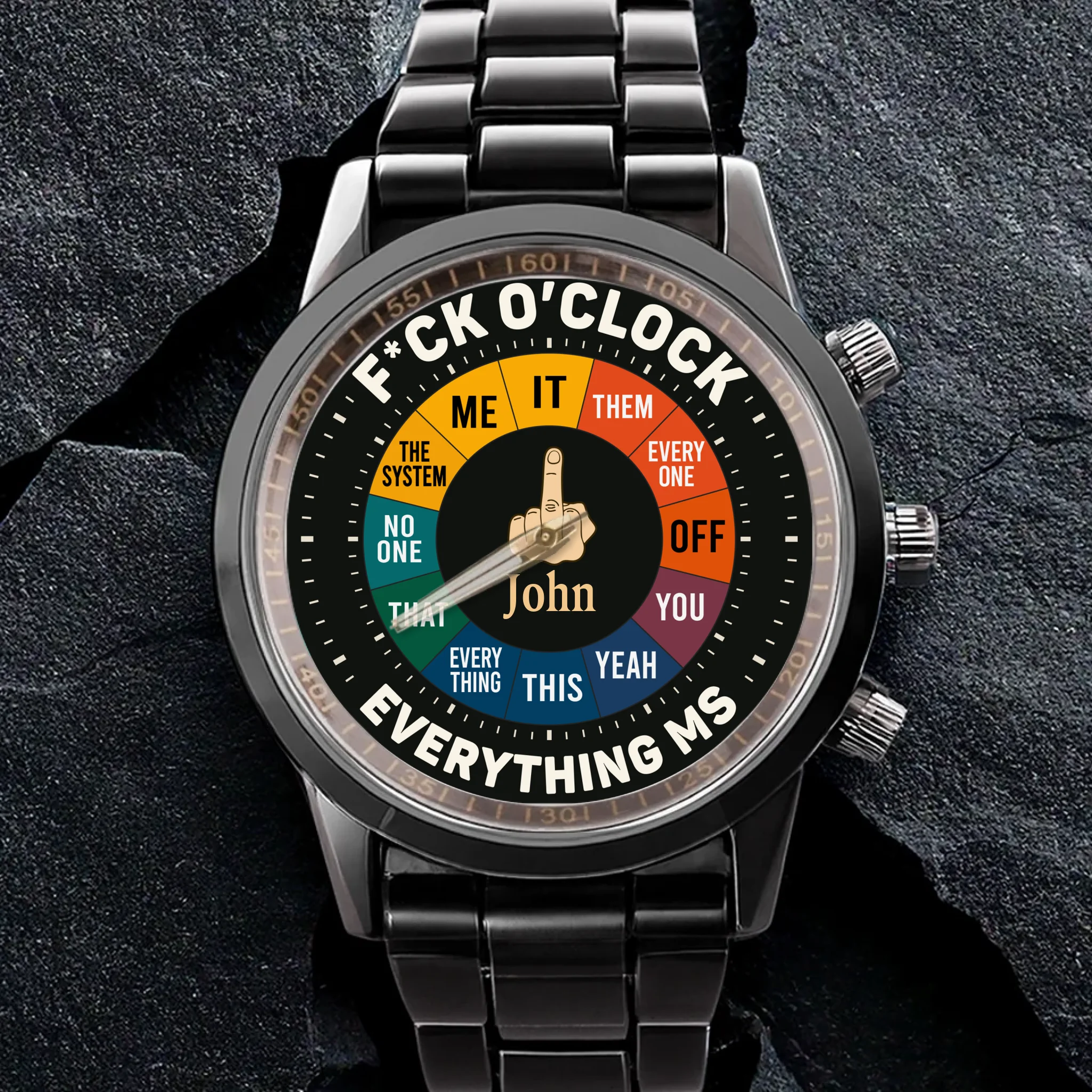 Personalized F*ck O'Clock Watch - A Bold Statement for Rule Breakers