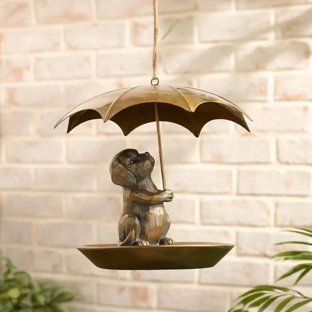 ☔️Animal Bird Feeder With Umbrella!