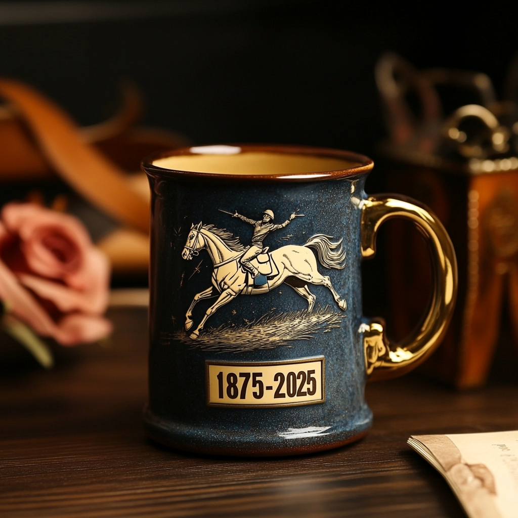 🏇"Run for the Roses" 150th Anniversary Mug