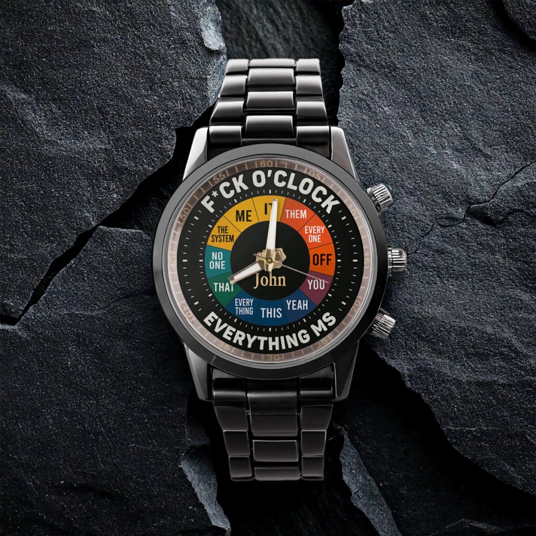 Personalized F*ck O'Clock Watch - A Bold Statement for Rule Breakers