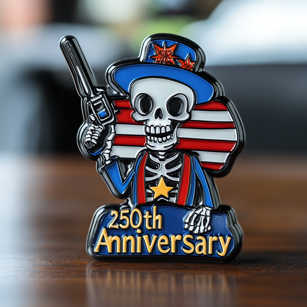 💖250th Anniversary Skeleton Commemorative Pin