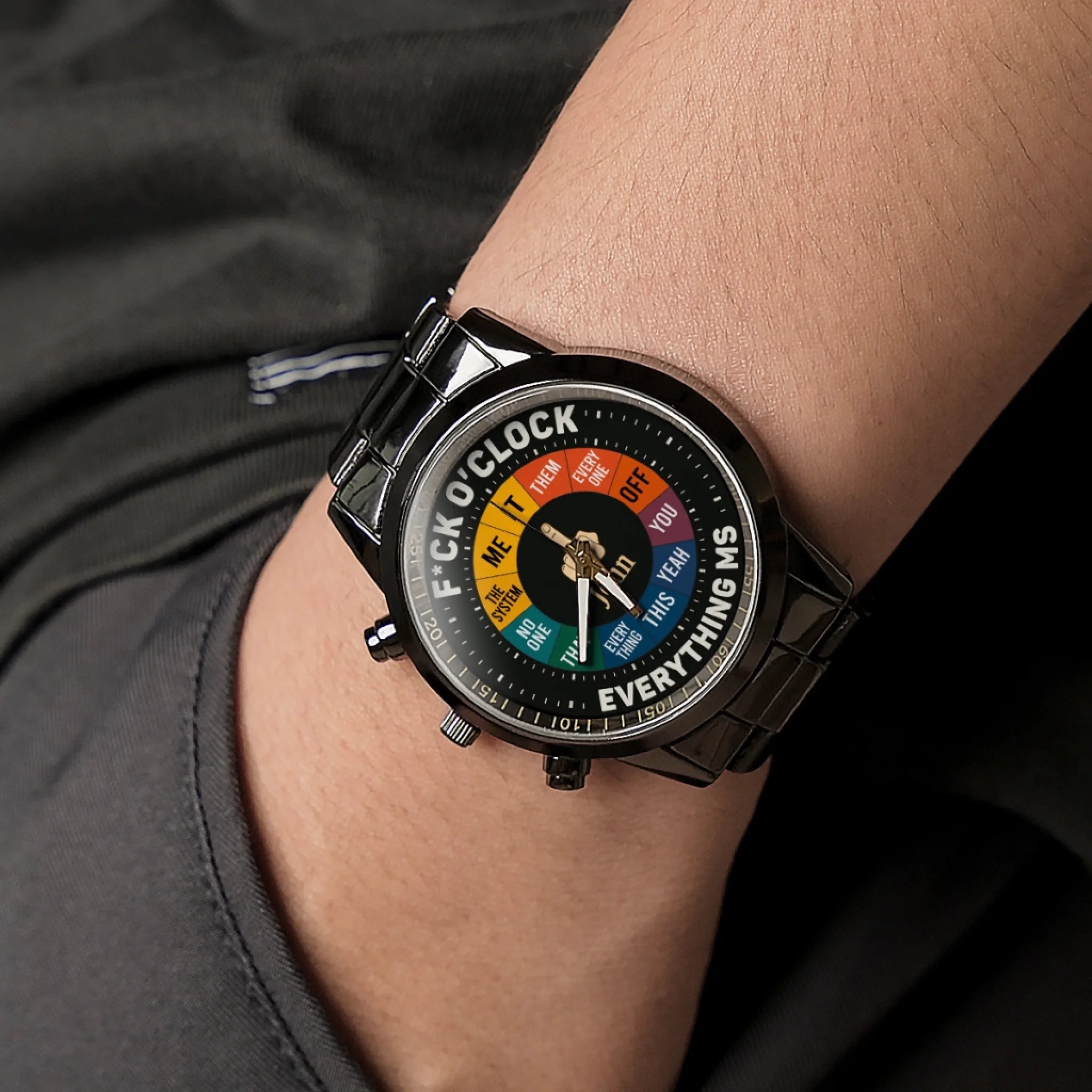 Personalized F*ck O'Clock Watch - A Bold Statement for Rule Breakers