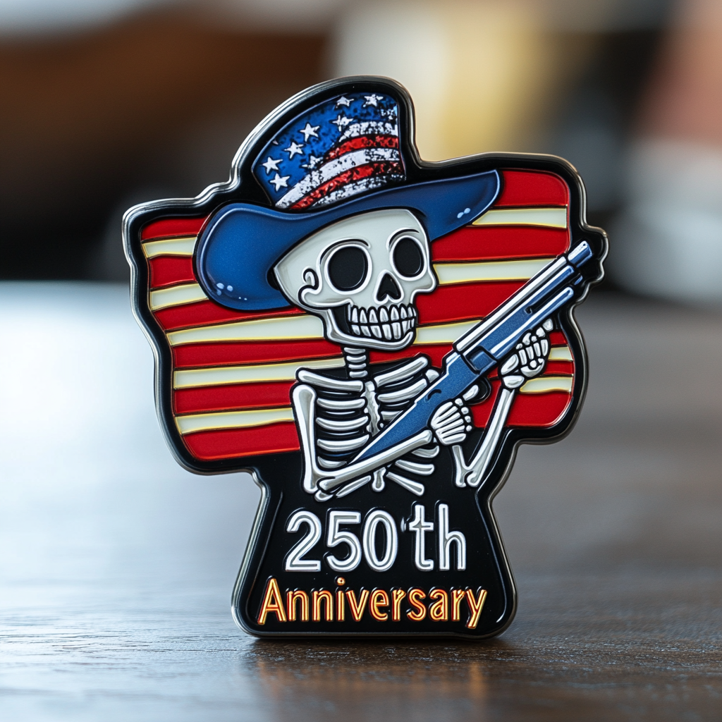 💖250th Anniversary Skeleton Commemorative Pin