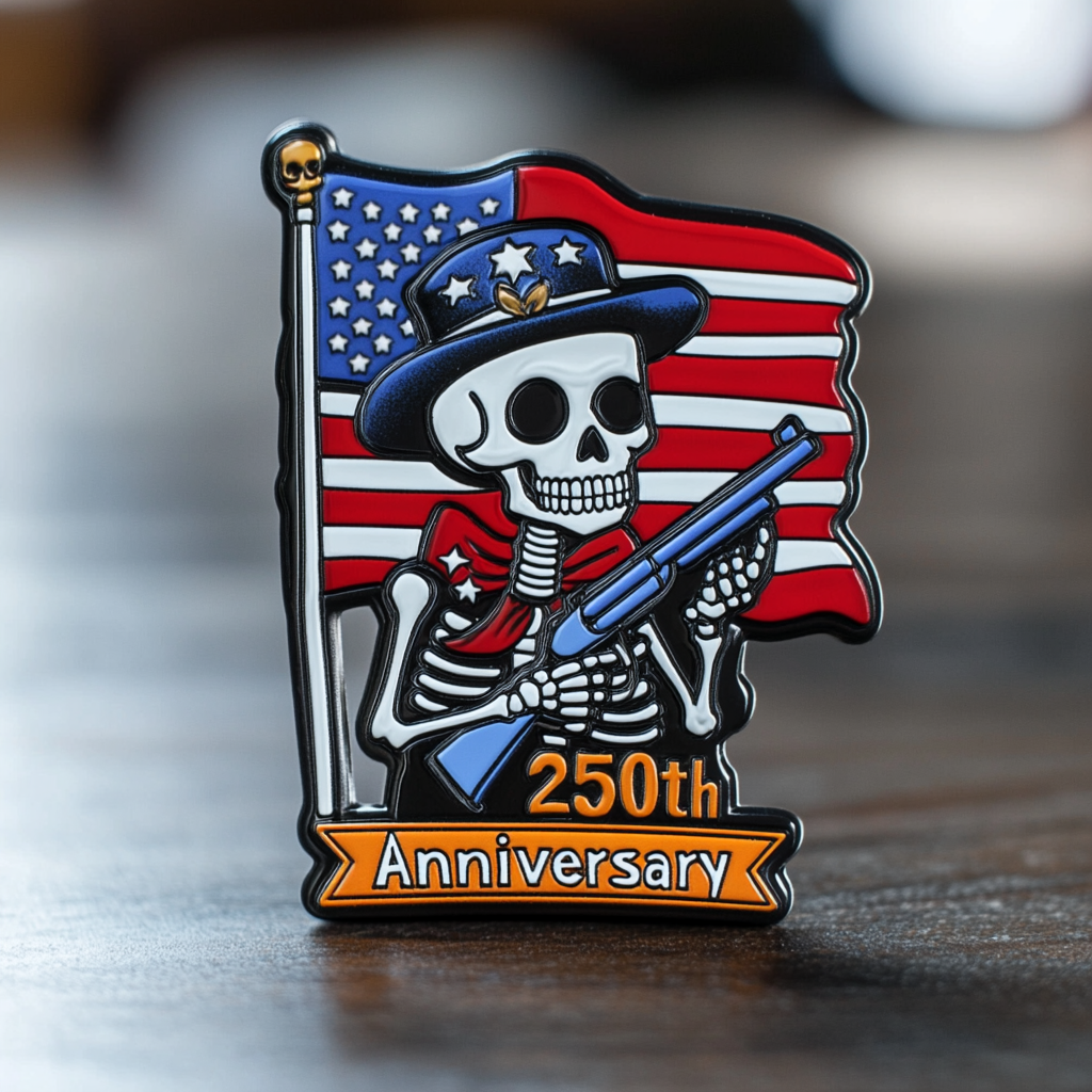 💖250th Anniversary Skeleton Commemorative Pin