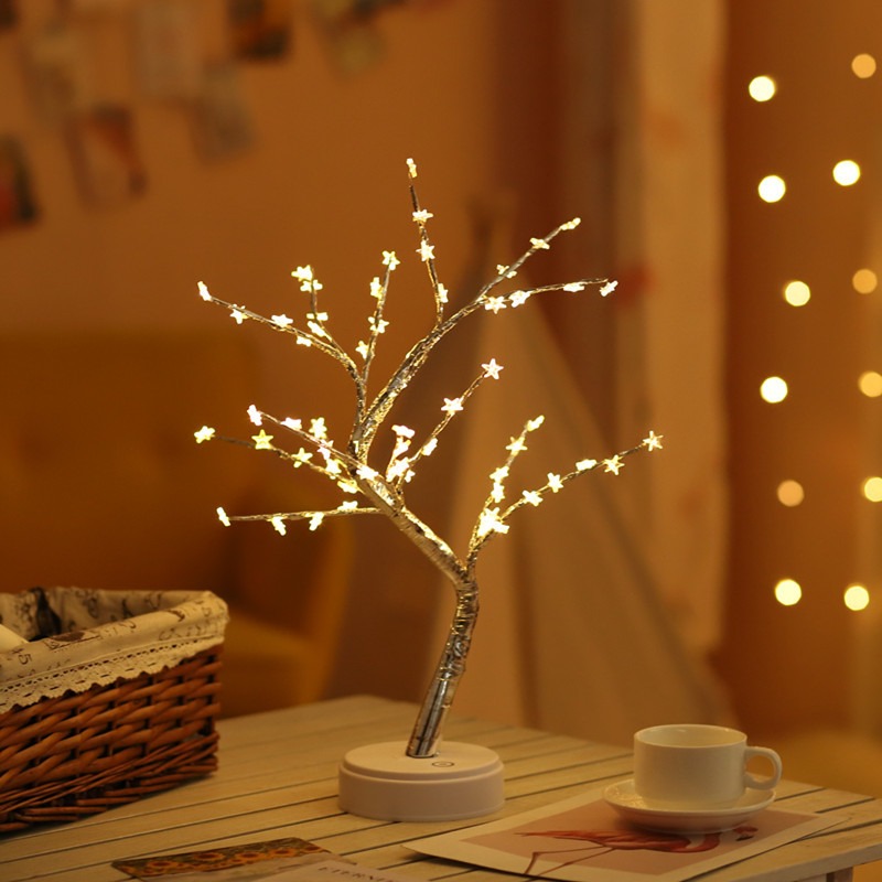 LED Tree Deisgn Remote Control Night Light