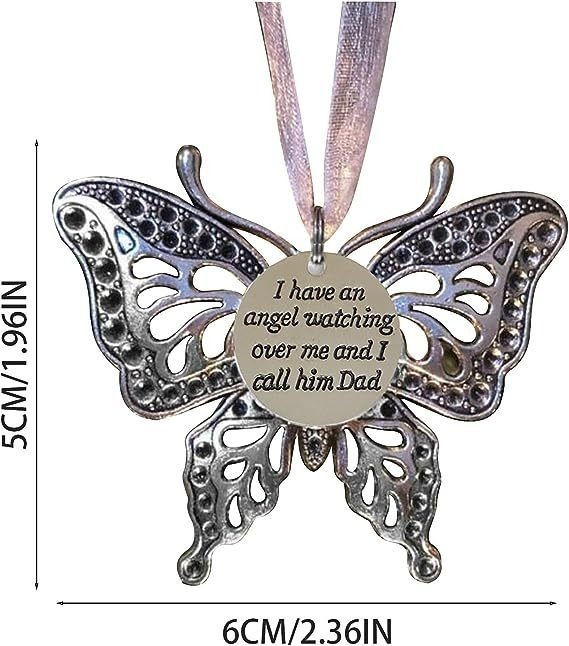 🔥HOT SALE❤️Carving Butterfly Memorial Family Pendant❤️