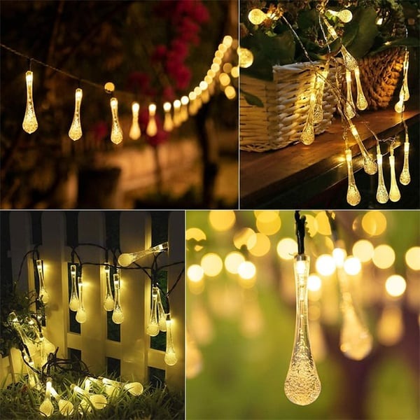 LAST DAY 50% OFF🔥Water Drop Solar Lights