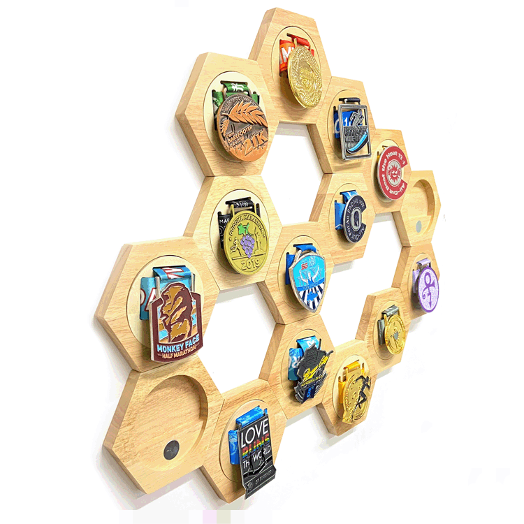 Solid Wood Medal Hangers