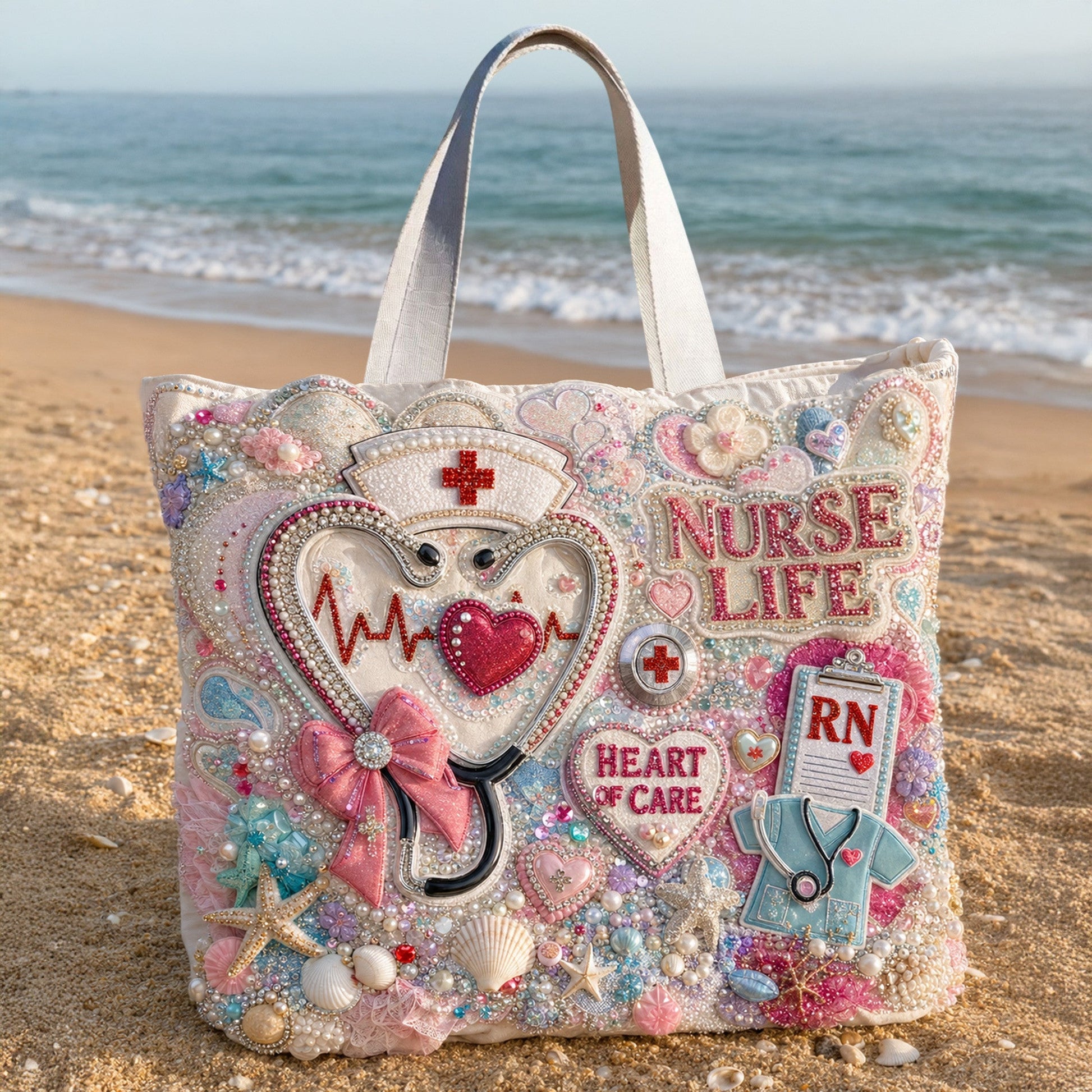 💖Personalized Nurse Life RN Tote Bag 🏥 