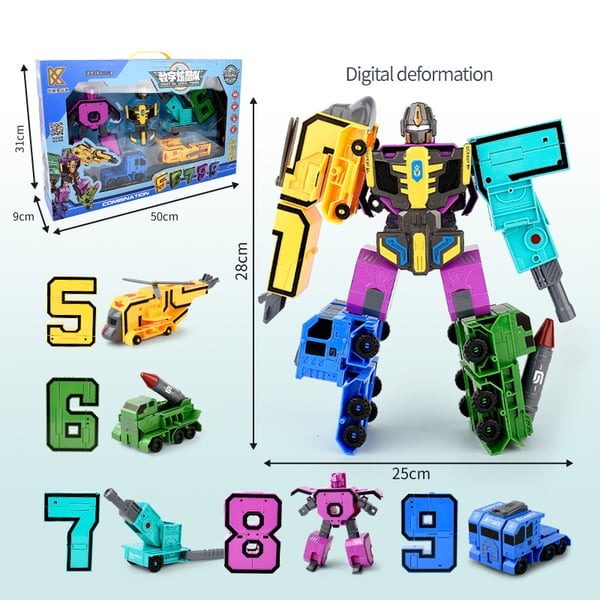🎁Number Transforming Toy Car Robot🎁🔥BUY $40 🛩️Free Shipping
