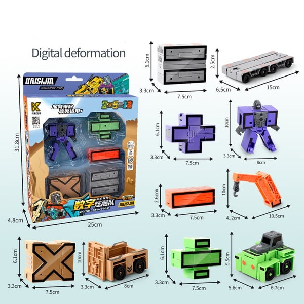 🎁Number Transforming Toy Car Robot🎁🔥BUY $40 🛩️Free Shipping