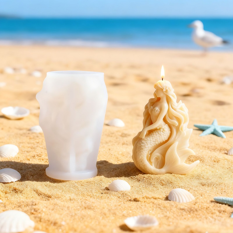 Ocean DIY 3D Mermaid Candle Mold 🧜‍♀️🕯️