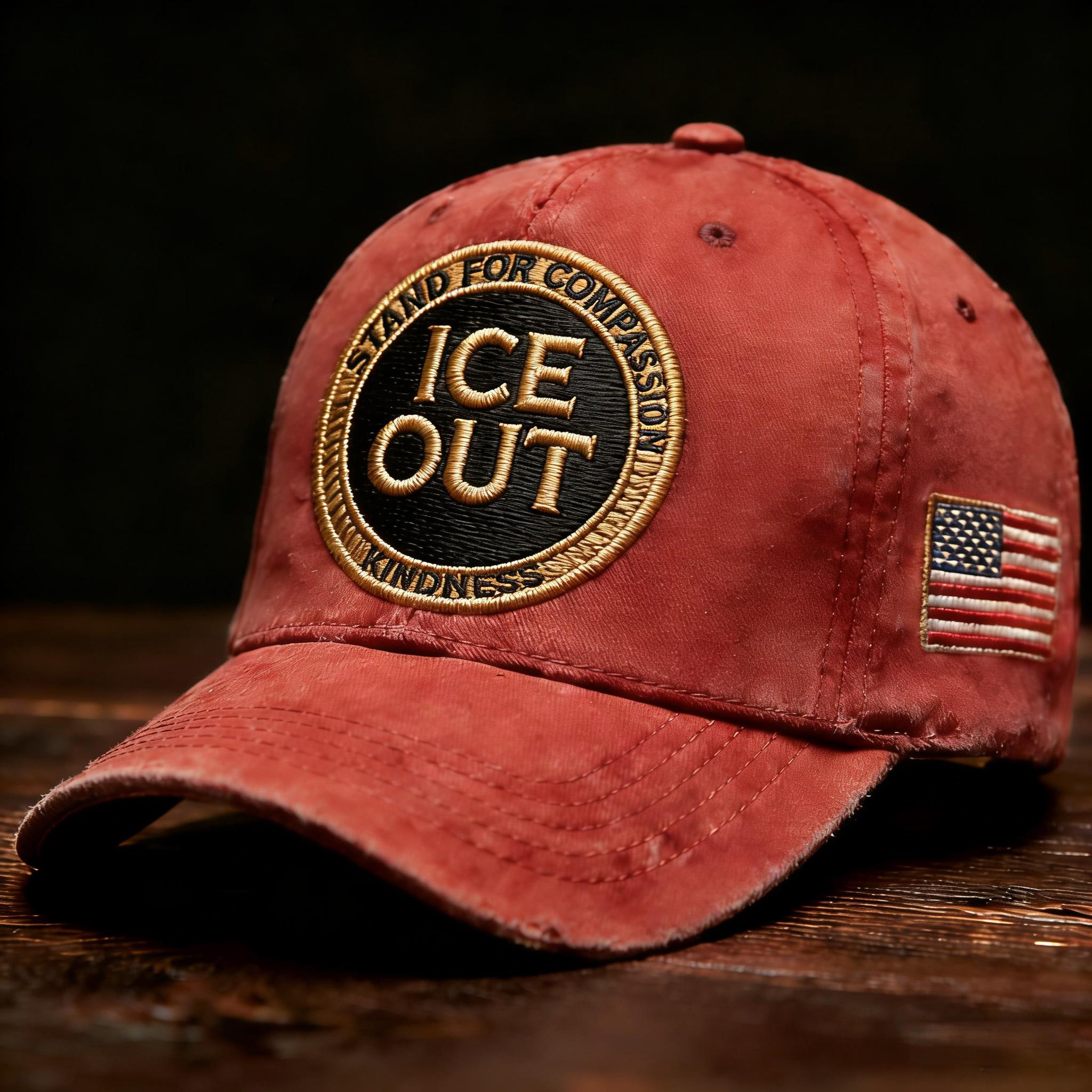 “ICE OUT” Embroidered Baseball Cap