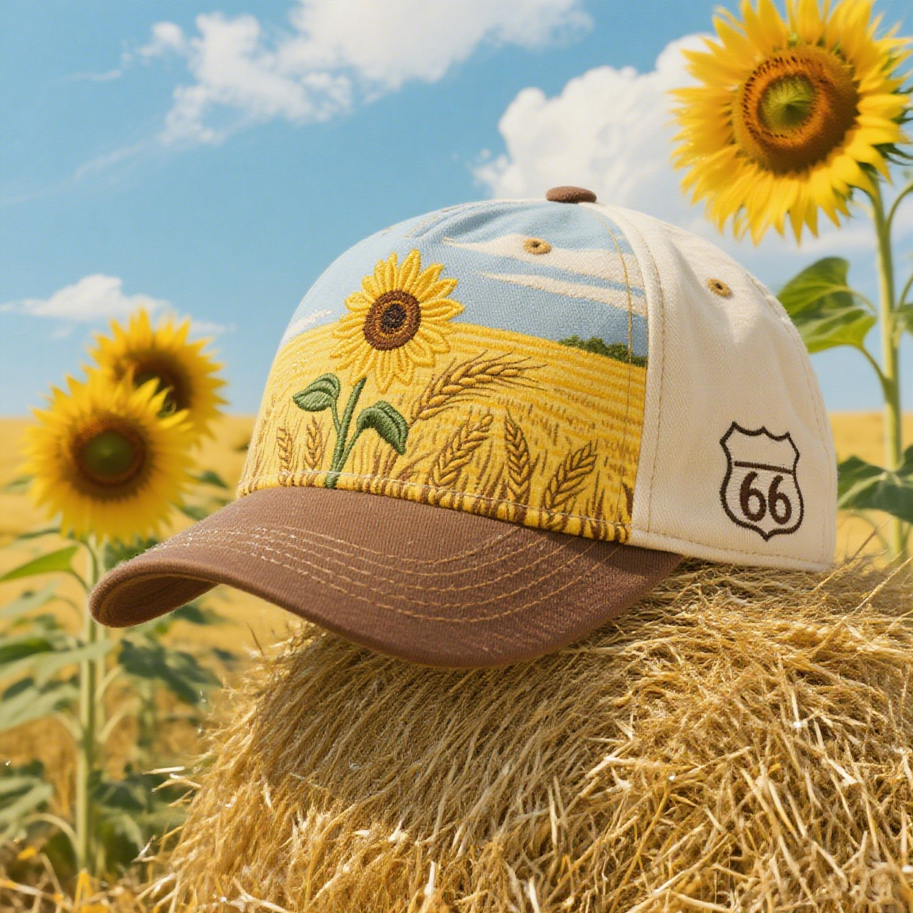 🚗 Route 66: America’s Highway, Stitched Into Every Cap 🌎