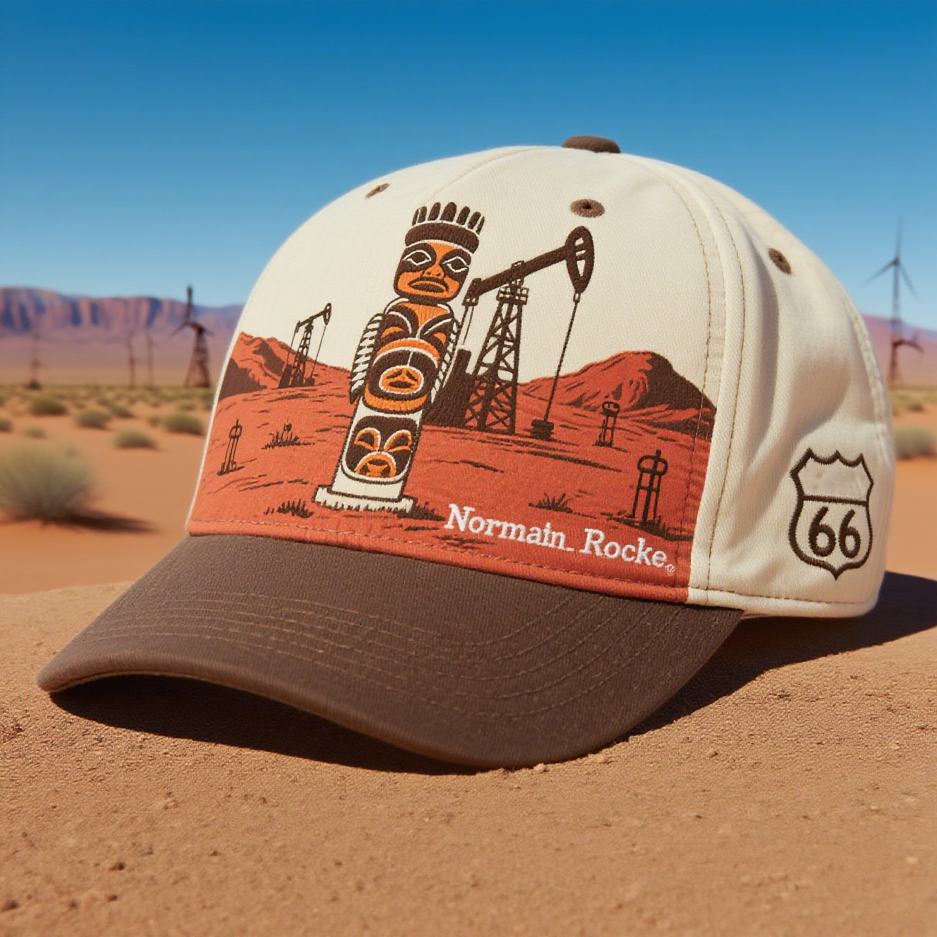 🚗 Route 66: America’s Highway, Stitched Into Every Cap 🌎