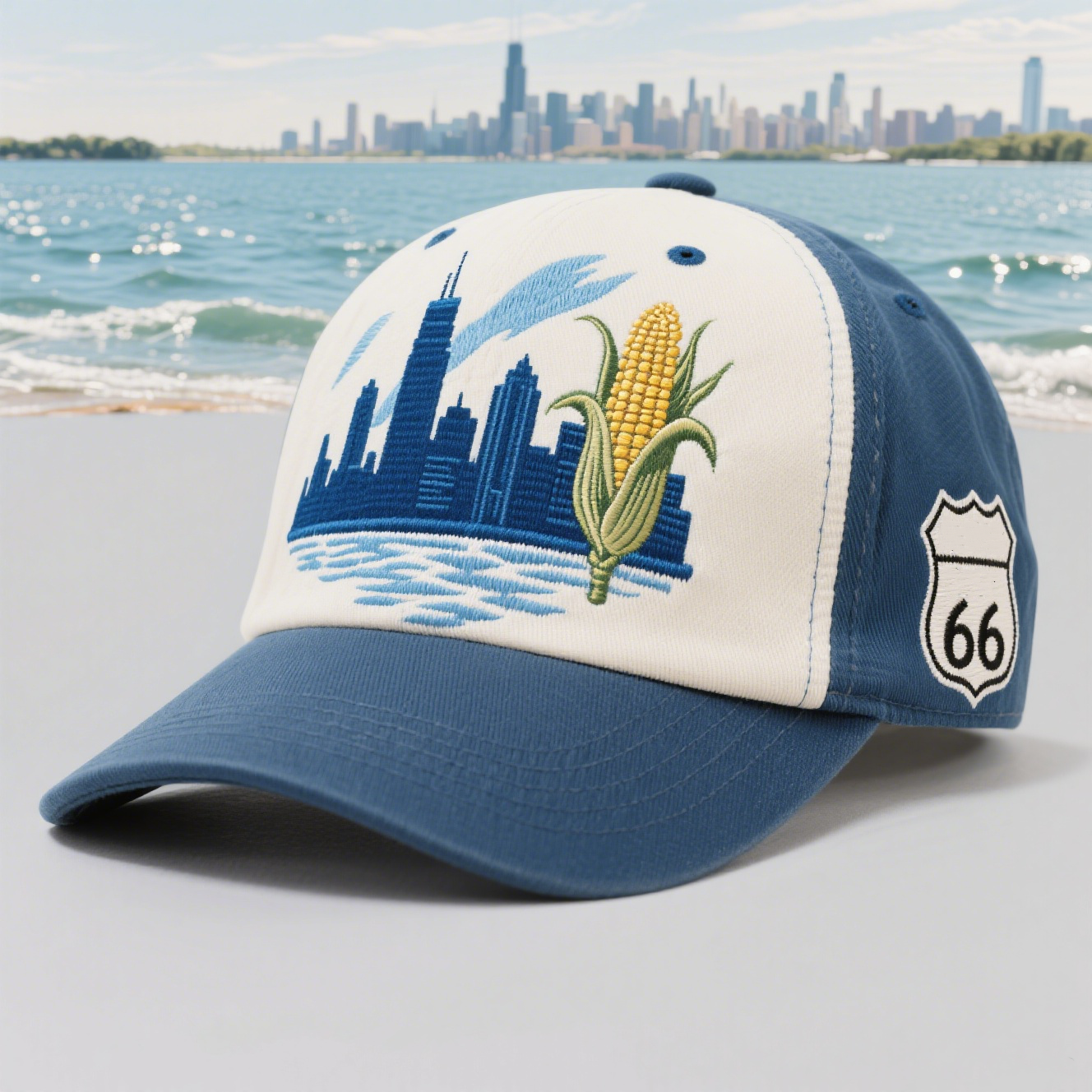 🚗 Route 66: America’s Highway, Stitched Into Every Cap 🌎