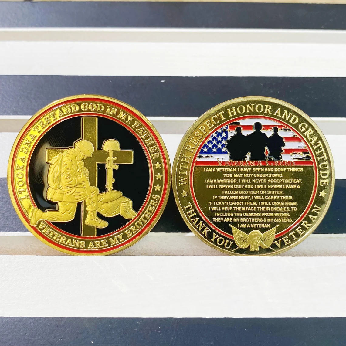 🇺🇸✨ Veteran Tribute Challenge Coins