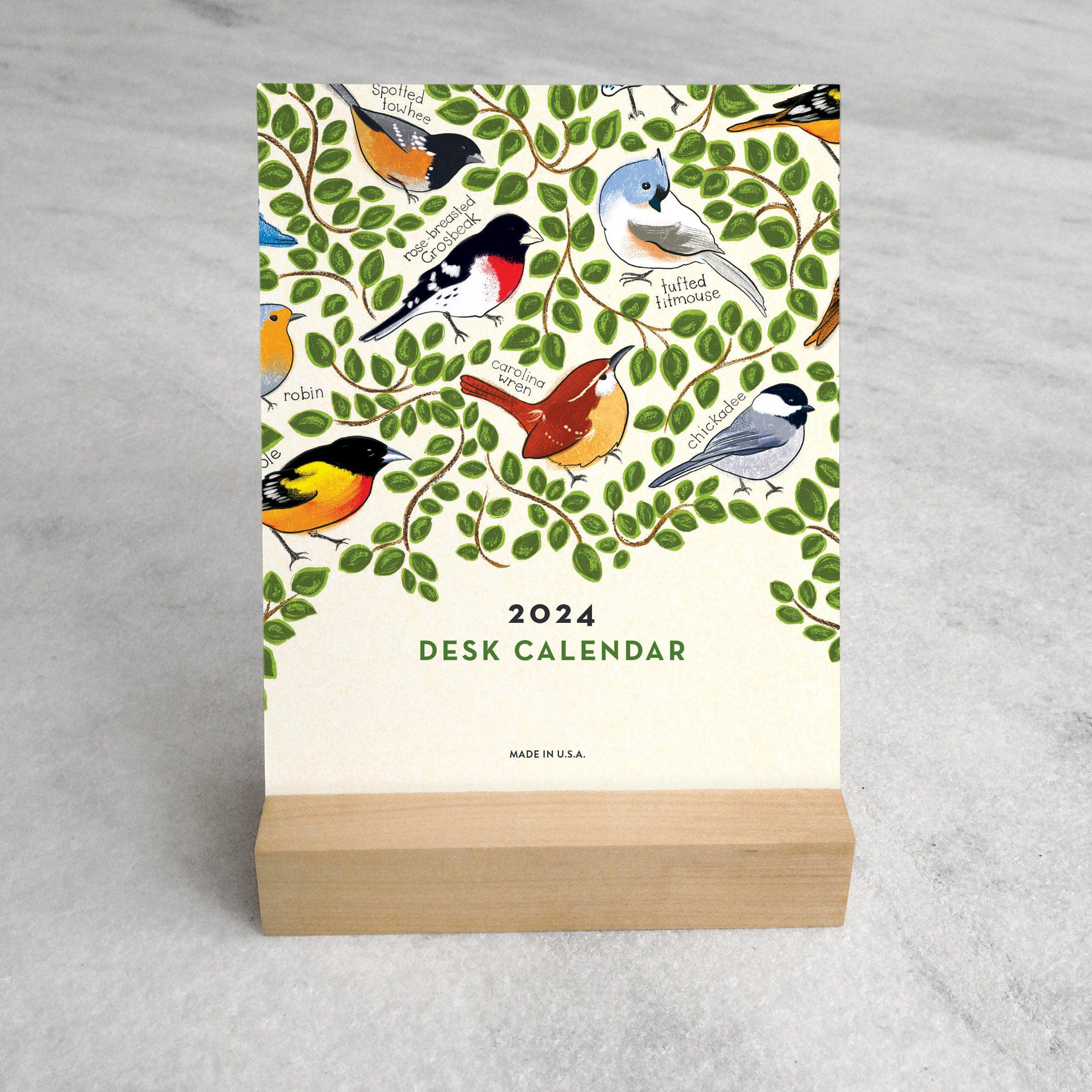 🐦FEATHERED FRIENDS 2024 DESK CALENDAR📅