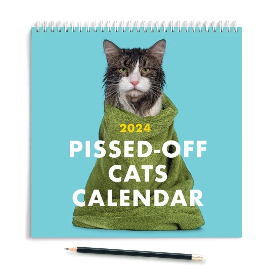 2024 Pissed-Off Cats Calendar - Ferociously Funny