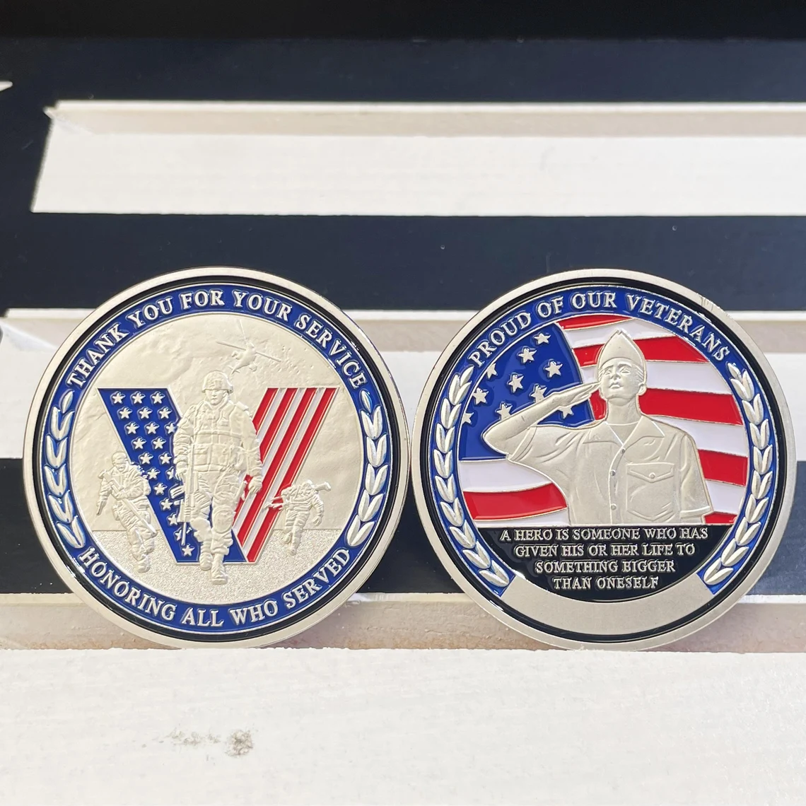 🇺🇸✨ Veteran Tribute Challenge Coins
