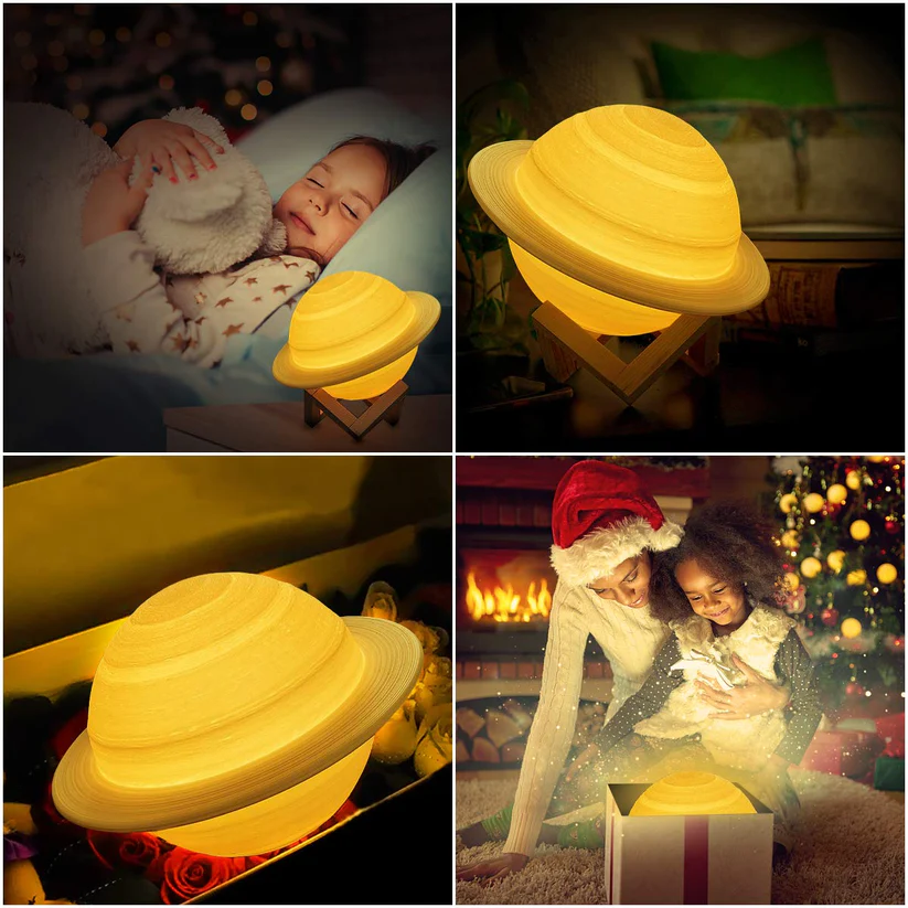 ⭐Saturn Lamp Home Decoration Night Light🌃