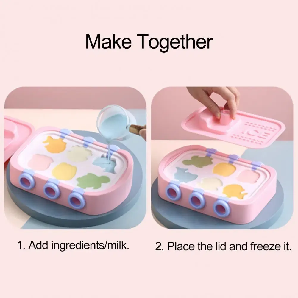 🍦🍫Silicone Boat Shape DIY Homemade Cute Ice Pop Molds