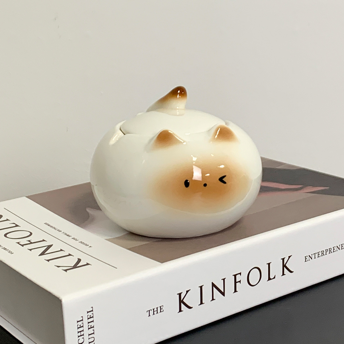 🐱✨ Handmade Ceramic Cat Ashtray