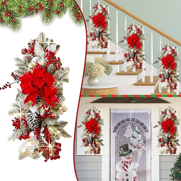 🎄CHRISTMAS PRE-SALE 49% OFF -The Cordless Prelit Stairway Swag Trim