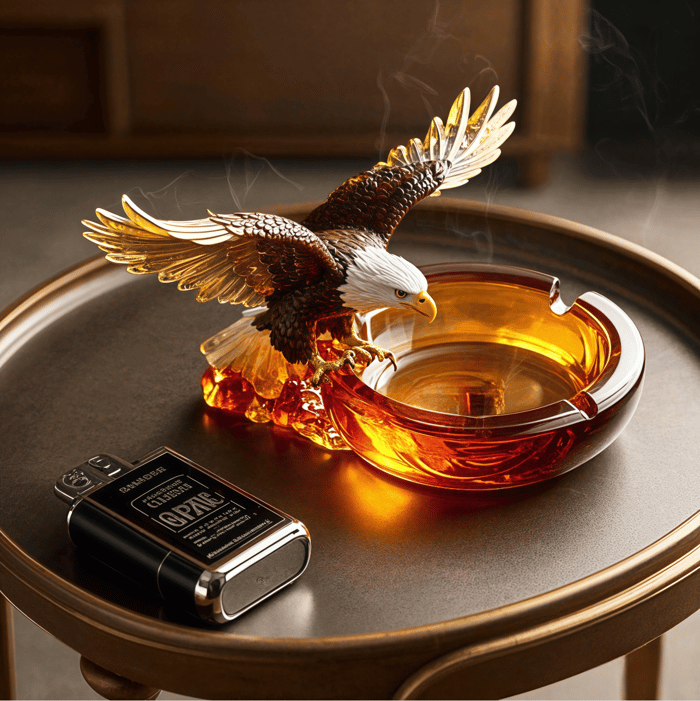 ‌Skyfire Eagle Ashtray-Where Strength Meets Serenity